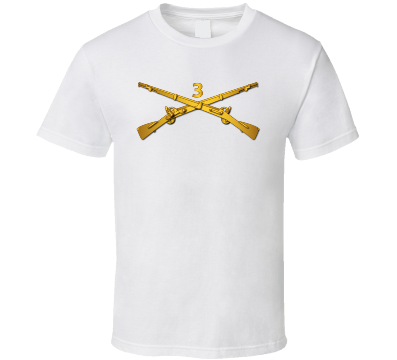 Army - 3rd Infantry Regiment Branch Wo Txt T Shirt