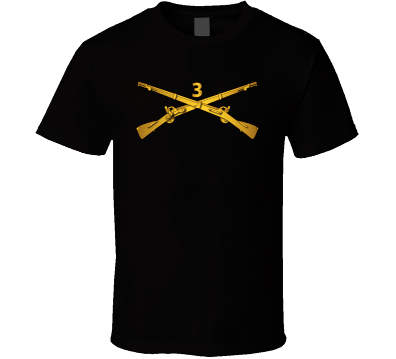 Army - 3rd Infantry Regiment Branch Wo Txt T Shirt