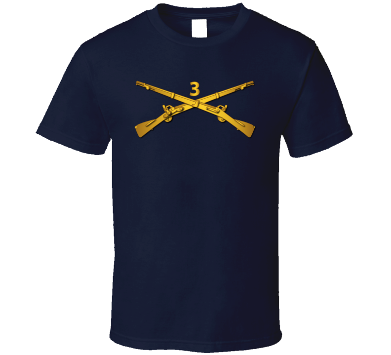 Army - 3rd Infantry Regiment Branch Wo Txt T Shirt