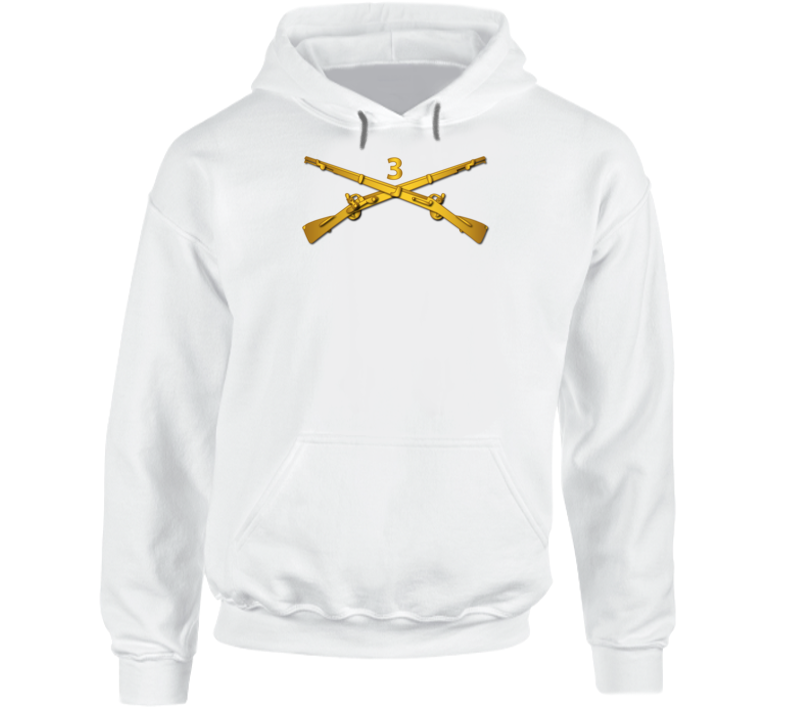 Army - 3rd Infantry Regiment Branch Wo Txt Hoodie