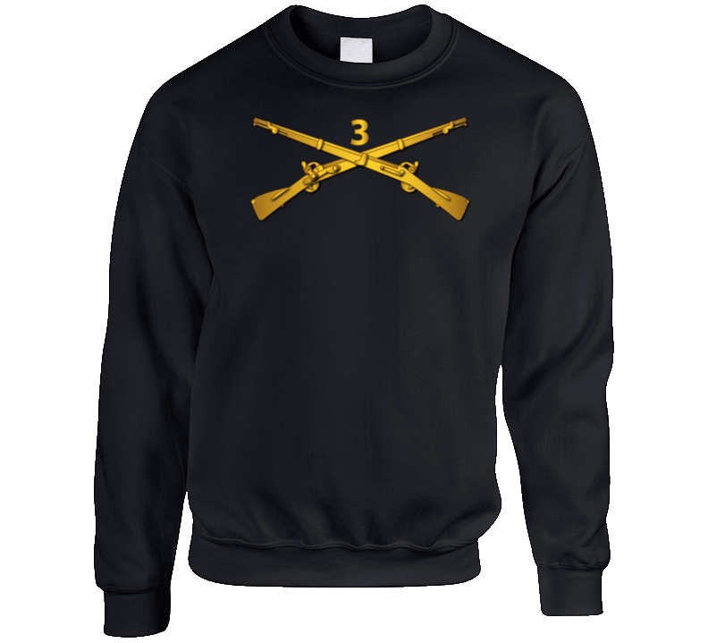 Army - 3rd Infantry Regiment Branch Wo Txt Crewneck Sweatshirt