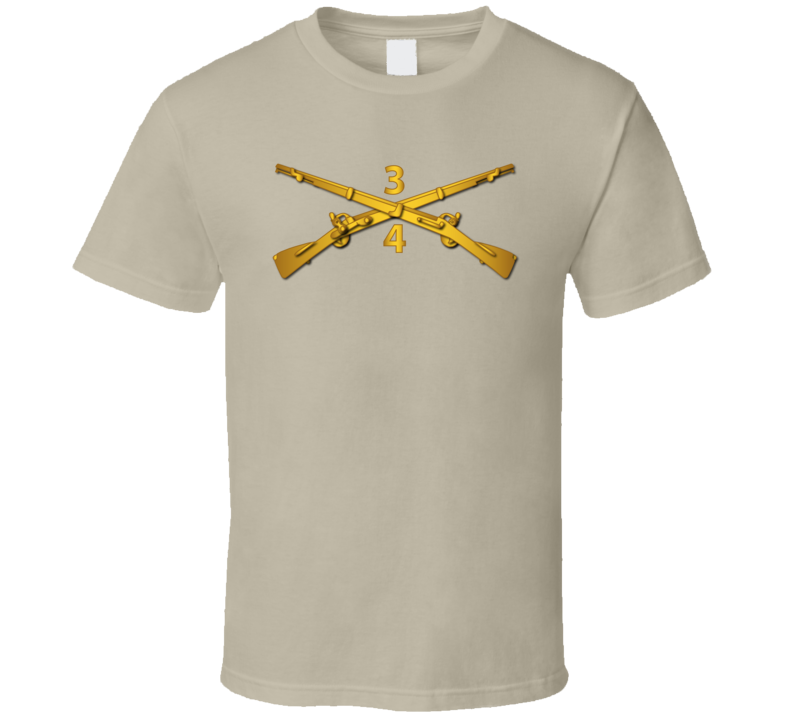 Army - 4th Bn - 3rd Infantry Regiment Branch Wo Txt T Shirt