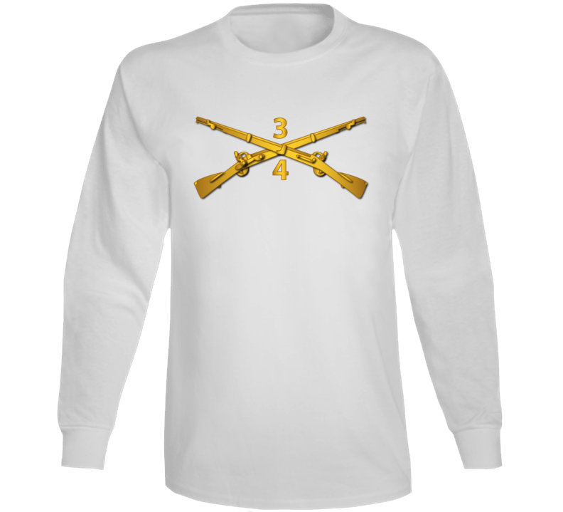 Army - 4th Bn - 3rd Infantry Regiment Branch Wo Txt Long Sleeve