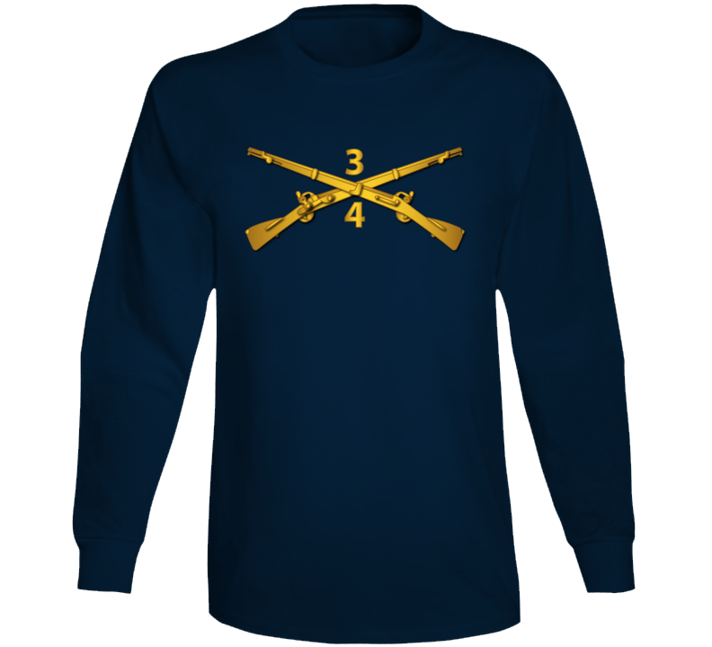 Army - 4th Bn - 3rd Infantry Regiment Branch Wo Txt Long Sleeve