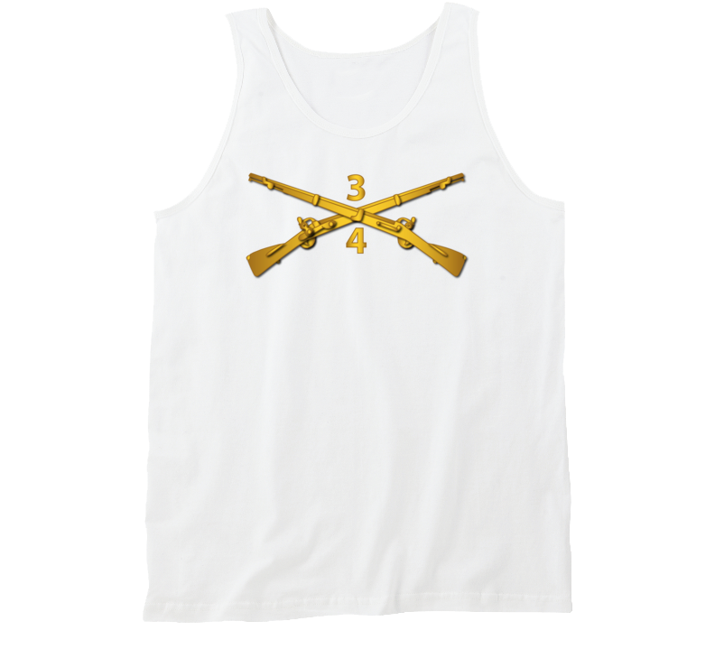 Army - 4th Bn - 3rd Infantry Regiment Branch Wo Txt Tanktop