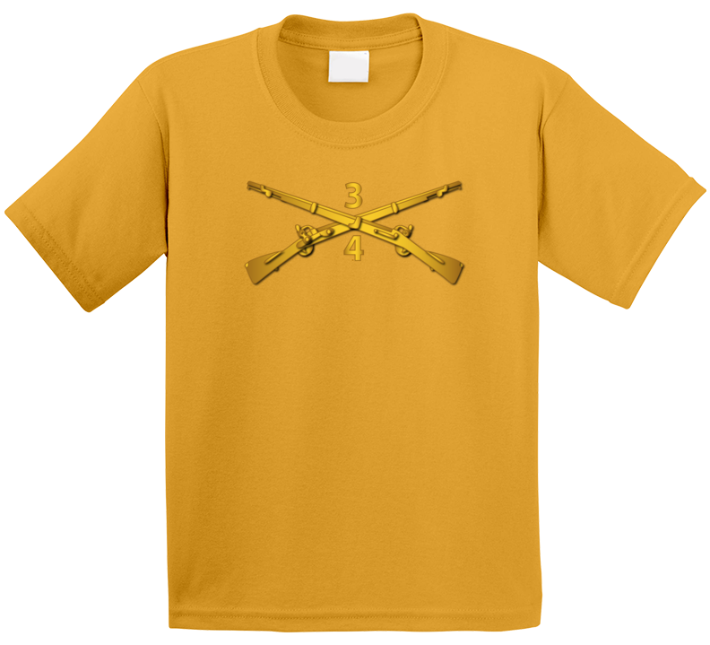 Army - 4th Bn - 3rd Infantry Regiment Branch Wo Txt Kids