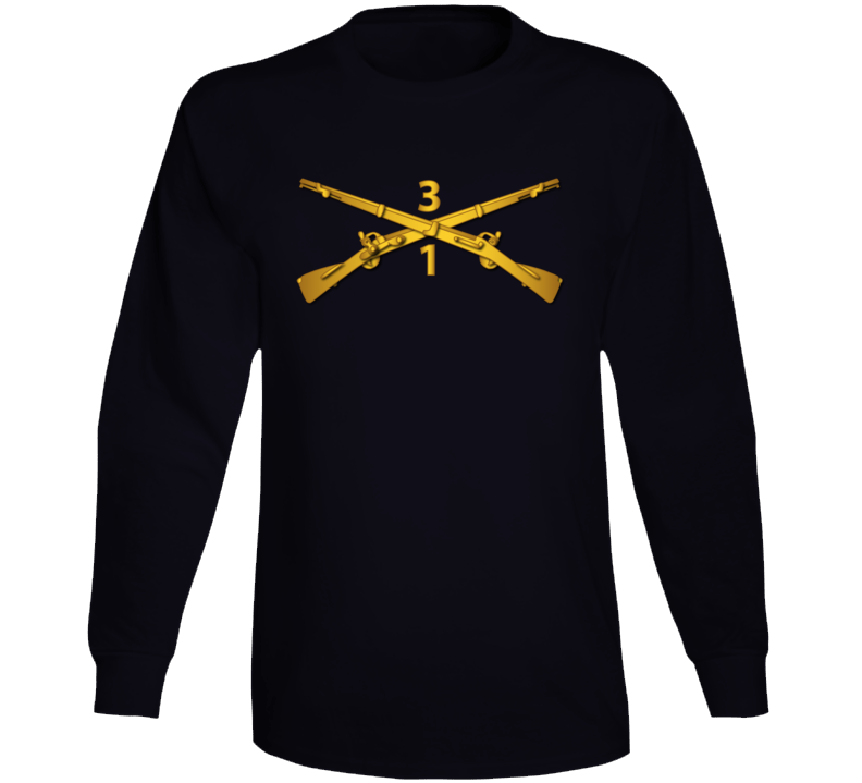 Army - 1st Bn - 3rd Infantry Regiment Branch Wo Txt Long Sleeve