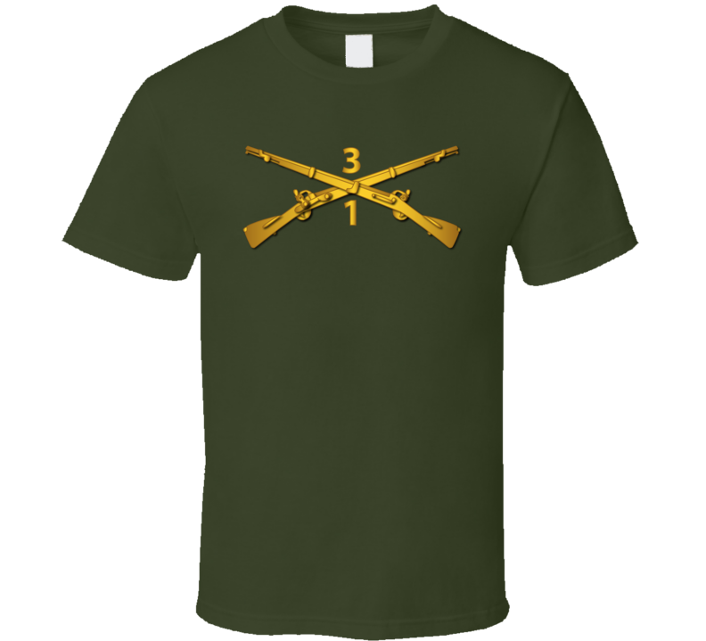 Army - 1st Bn - 3rd Infantry Regiment Branch Wo Txt T Shirt