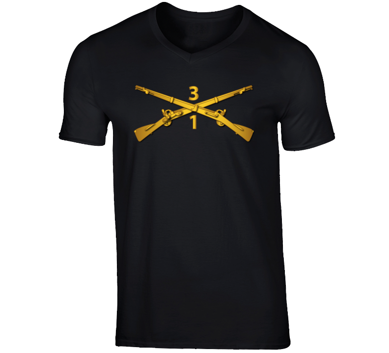 Army - 1st Bn - 3rd Infantry Regiment Branch Wo Txt V-neck