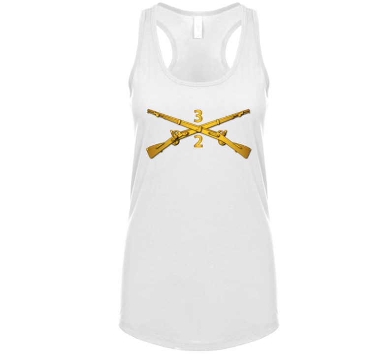 Army - 2nd Bn - 3rd Infantry Regiment Branch Wo Txt Ladies Tanktop
