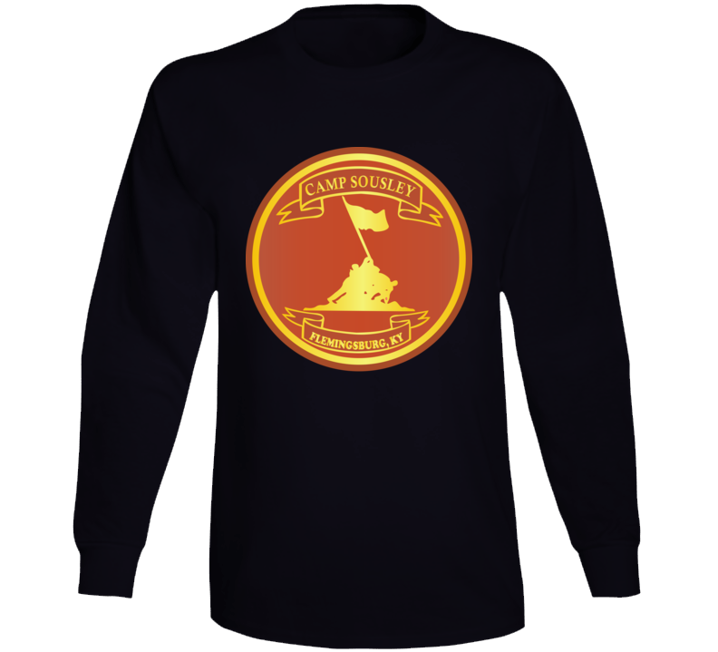 Usmc - Camp Sousley - Flemmingsburg Ky Wo Txt T Shirt Long Sleeve