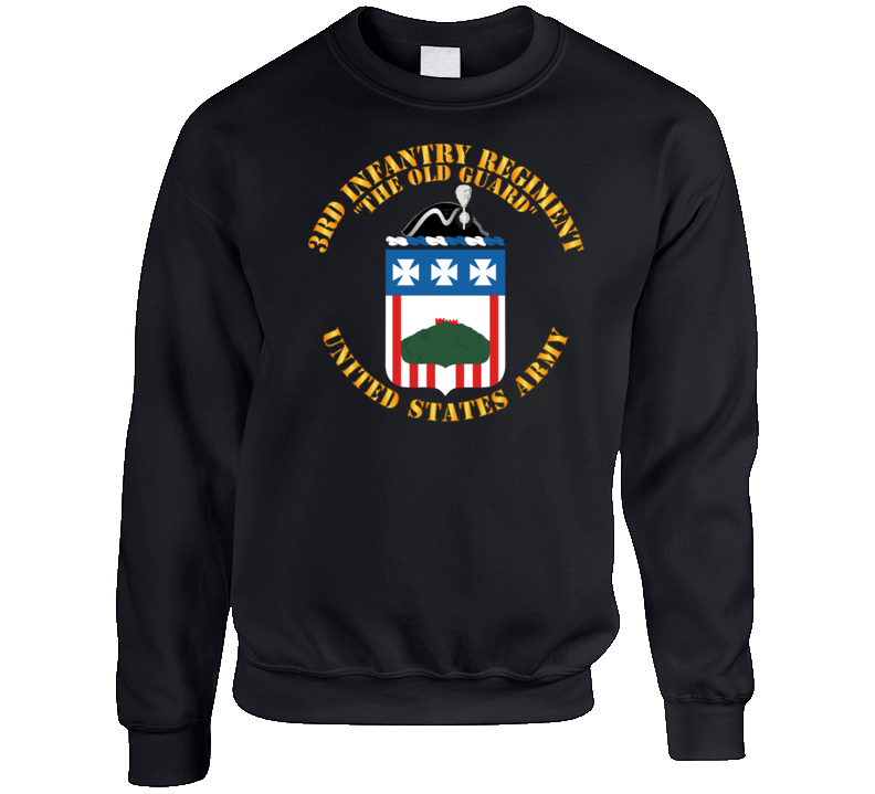 Army - Coa - 3rd Infantry Regiment - The Old Guard Crewneck Sweatshirt