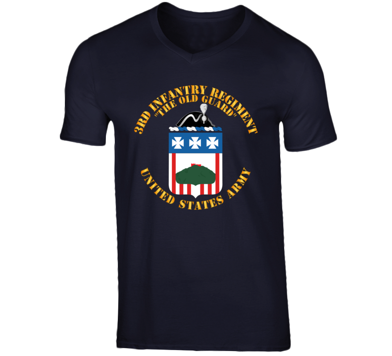 Army - Coa - 3rd Infantry Regiment - The Old Guard V-neck T Shirt