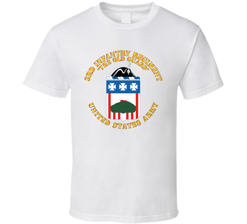 Army - Coa - 3rd Infantry Regiment - The Old Guard T Shirt