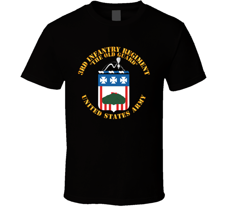 Army - Coa - 3rd Infantry Regiment - The Old Guard T Shirt