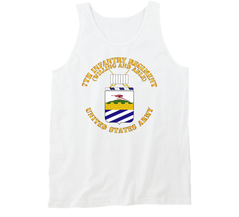 Army - Coa - 7th Infantry - Willing And Able Tanktop Tanktop