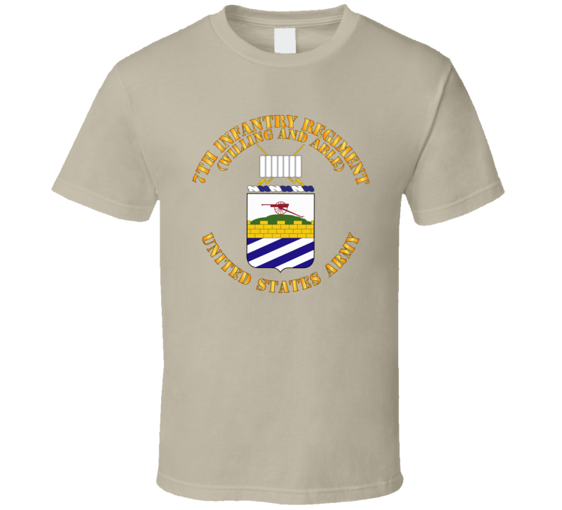 Army - Coa - 7th Infantry - Willing And Able T Shirt