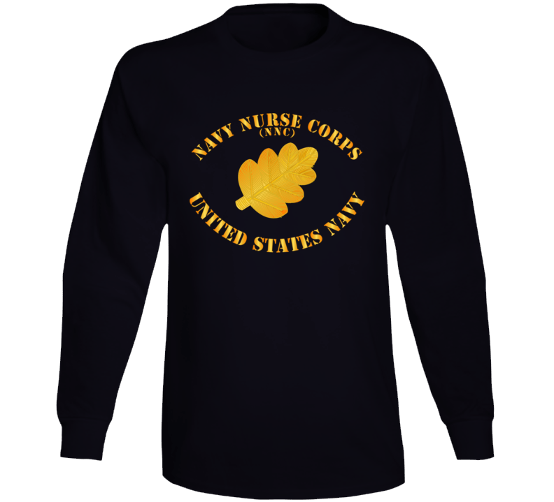 Navy - Navy Nurse Corps Pin Branch W Txt Long Sleeve
