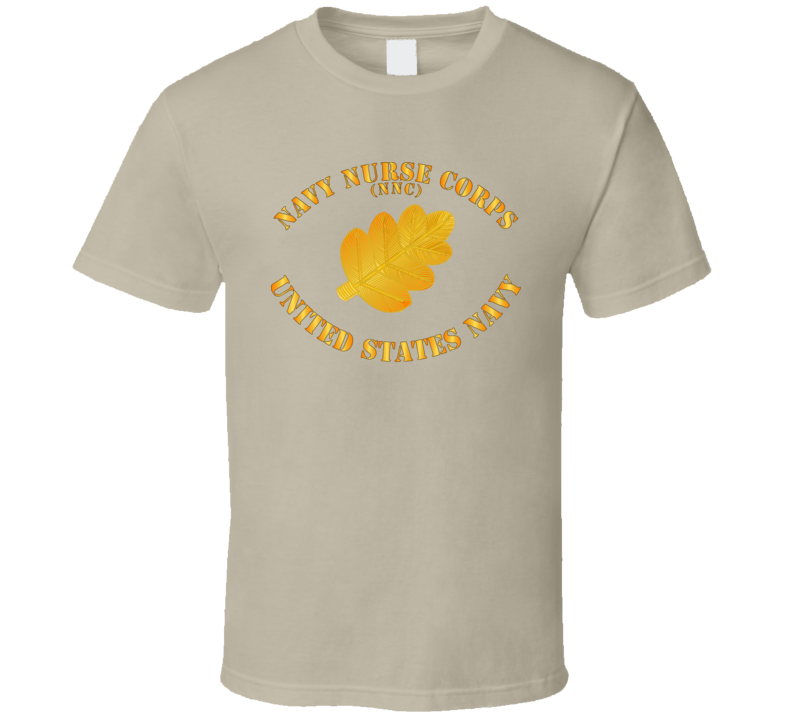 Navy - Navy Nurse Corps Pin Branch W Txt T Shirt