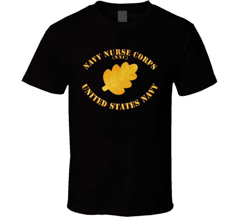 Navy - Navy Nurse Corps Pin Branch W Txt T Shirt
