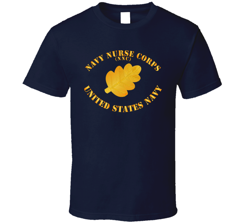 Navy - Navy Nurse Corps Pin Branch W Txt T Shirt