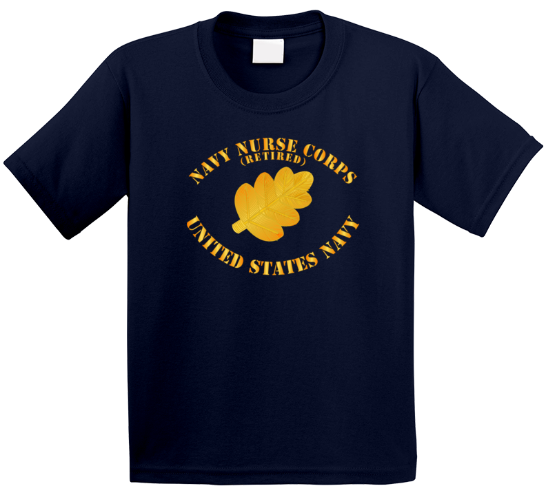 Navy - Navy Nurse Corps Pin Branch Retired W Txt Kids T Shirt