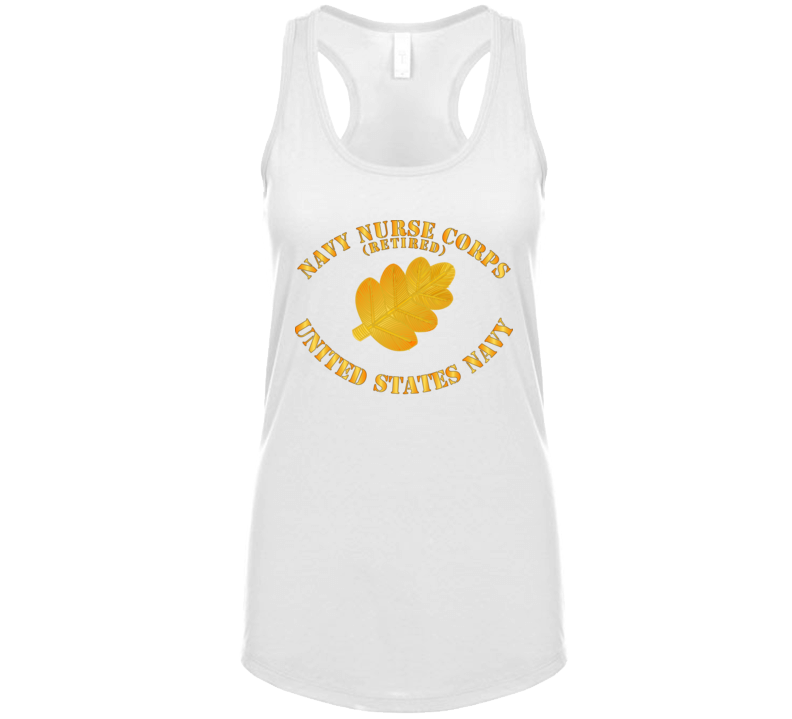 Navy - Navy Nurse Corps Pin Branch Retired W Txt Ladies Tanktop Tanktop