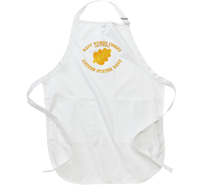 Navy - Navy Nurse Corps Pin Branch Retired W Txt Apron Apron
