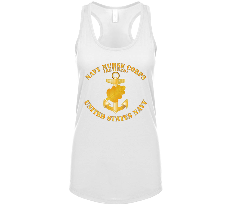 Navy - Navy Nurse Corps Pin - Retired W Txt Ladies Tanktop Tanktop
