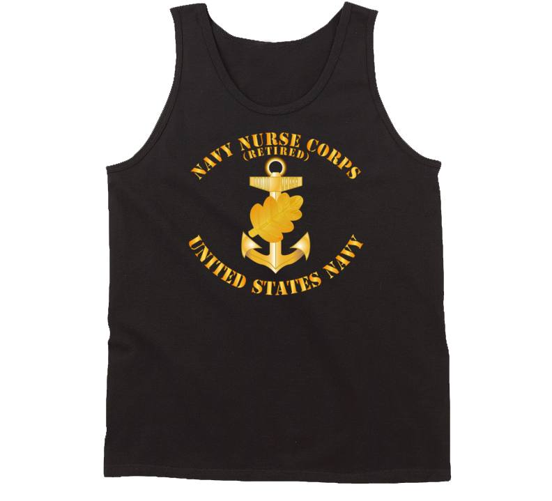 Navy - Navy Nurse Corps Pin - Retired W Txt Tanktop Tanktop