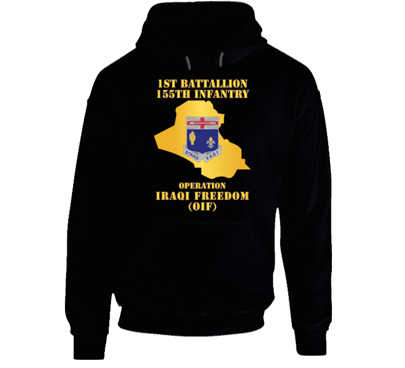 Army - 1st Bn 155th Infantry - Oif W Map Hoodie