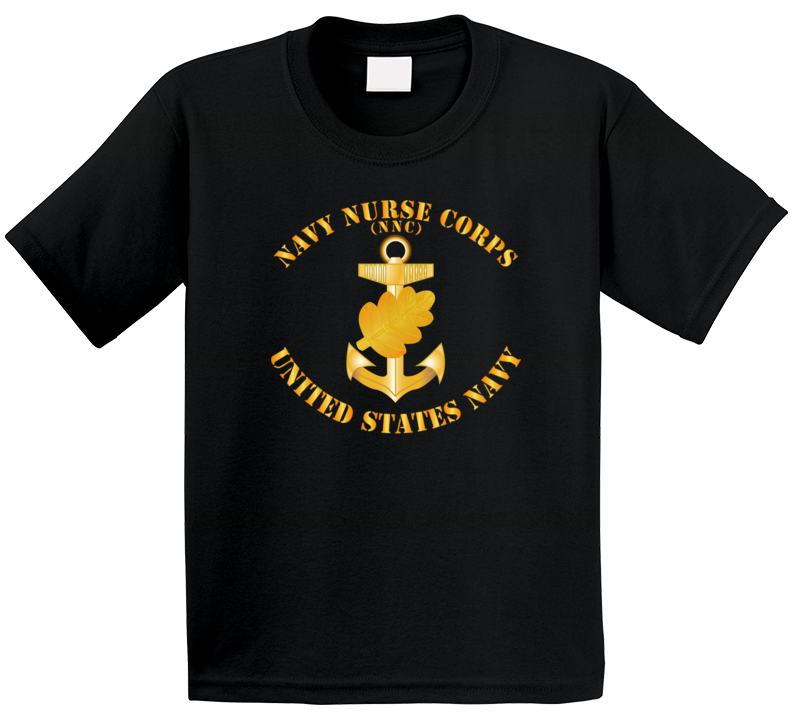 Navy - Navy Nurse Corps Pin W Txt Kids T Shirt