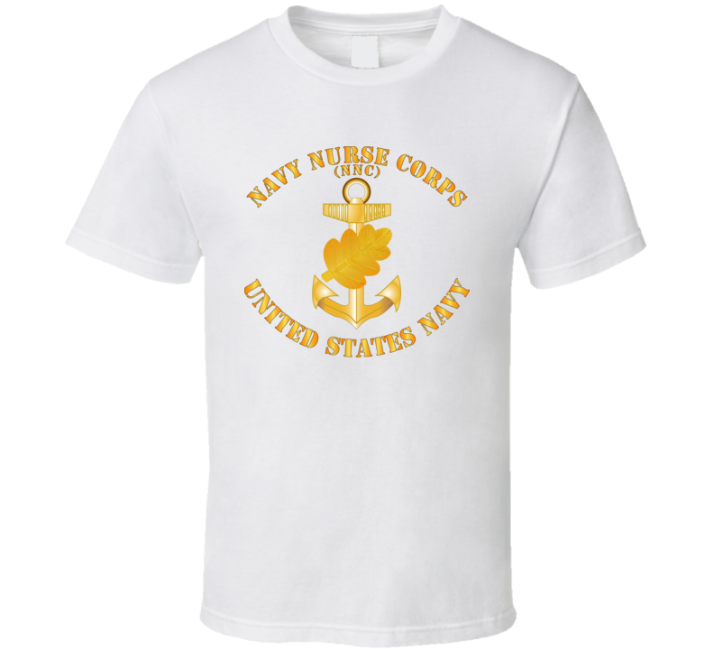 Navy - Navy Nurse Corps Pin W Txt T Shirt