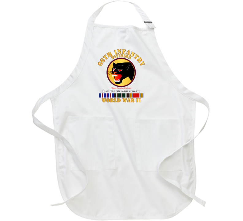 Army - 66th Infantry Division - Black Panther Division - Wwii W Eu Svc Apron