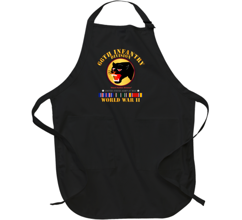 Army - 66th Infantry Division - Black Panther Division - Wwii W Eu Svc Apron