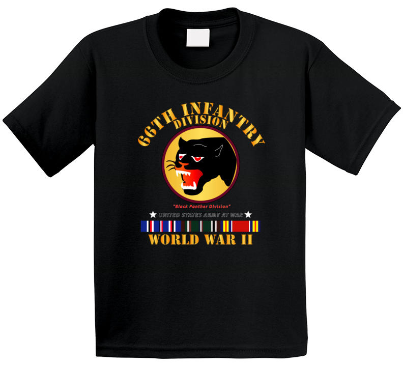 Army - 66th Infantry Division - Black Panther Division - Wwii W Eu Svc Kids