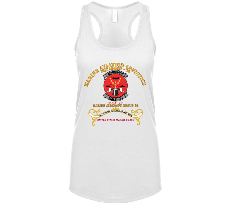 Usmc - Marine Aviation Logistics Squadron 39 - Mals 39 - Magicians - Kidd Ladies Tanktop
