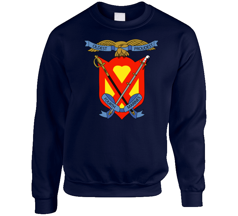Usmc - 4th Marine Regiment Crewneck Sweatshirt