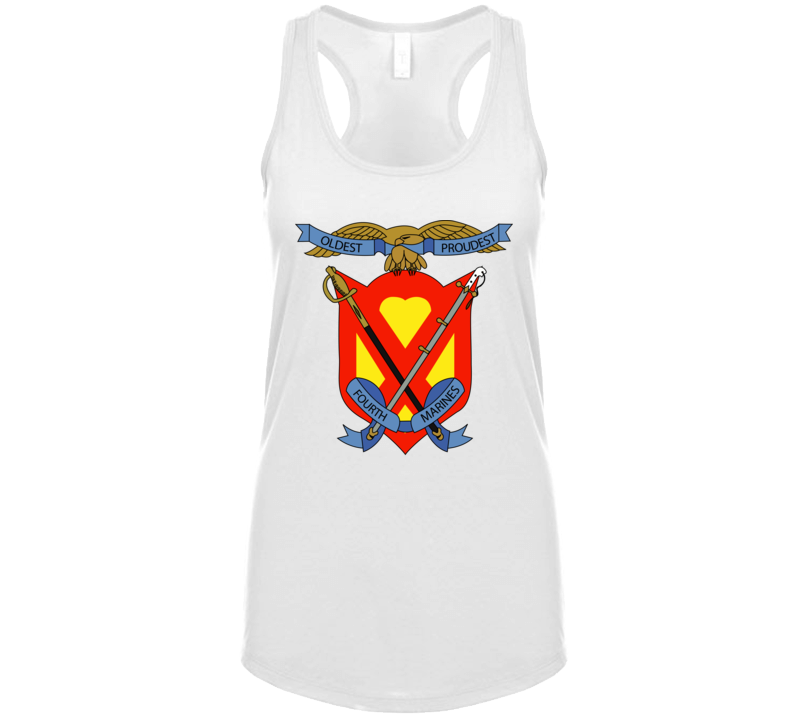 Usmc - 4th Marine Regiment Ladies Tanktop