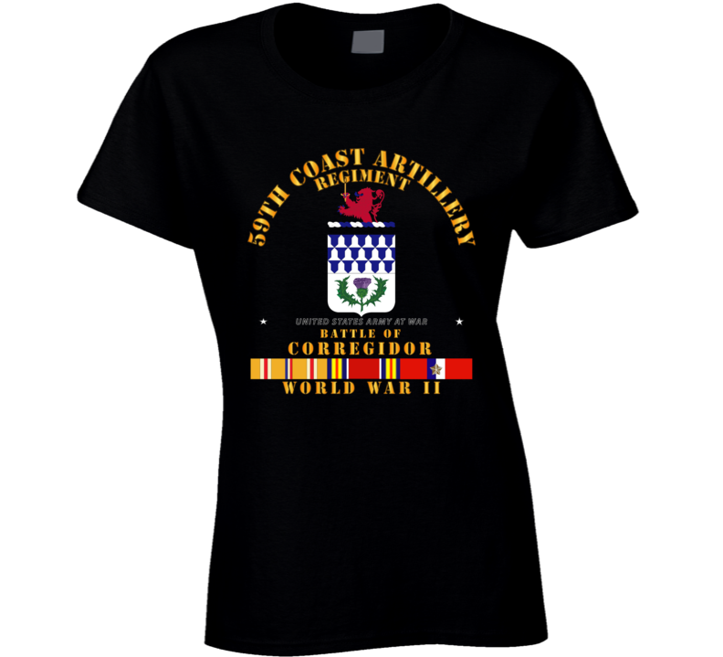 Army - 59th Coast Artillery Regiment - Battle Of Corregidor - Wwii W Pac Svc Ladies