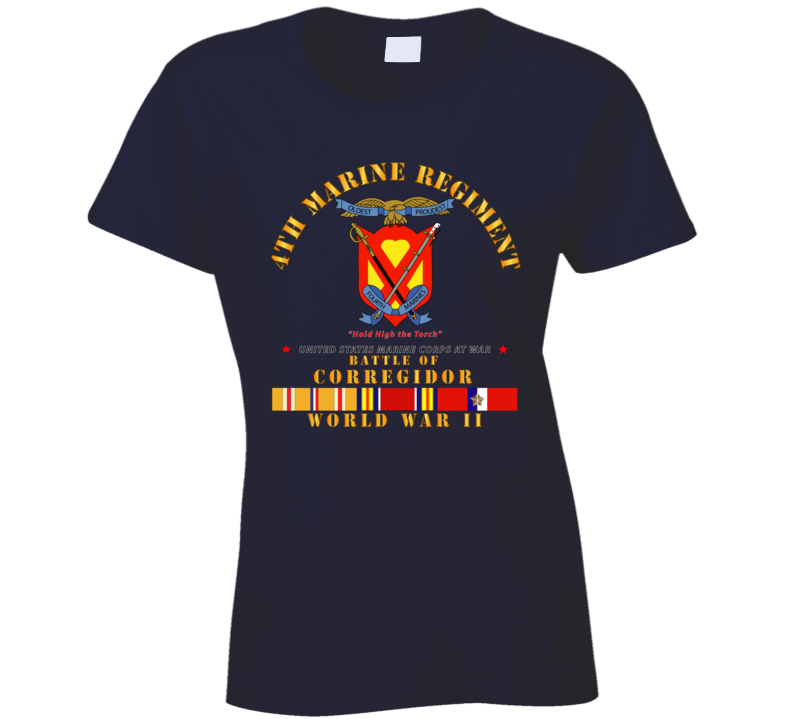 Usmc - 4th Marine Regiment - Battle Of Corregidor - Wwii W Pac Svc Ladies