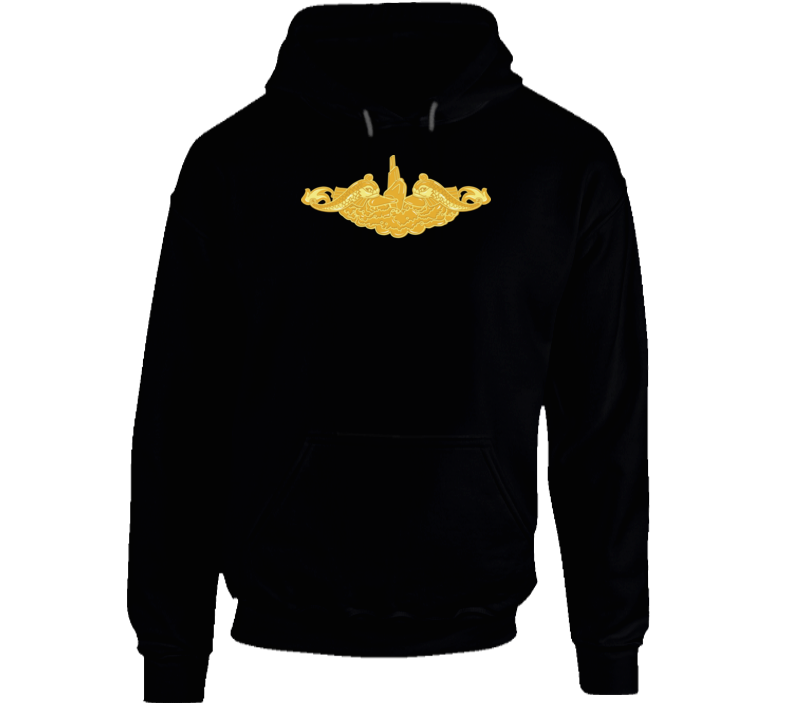 Navy - Submarine Gold Badge Hoodie