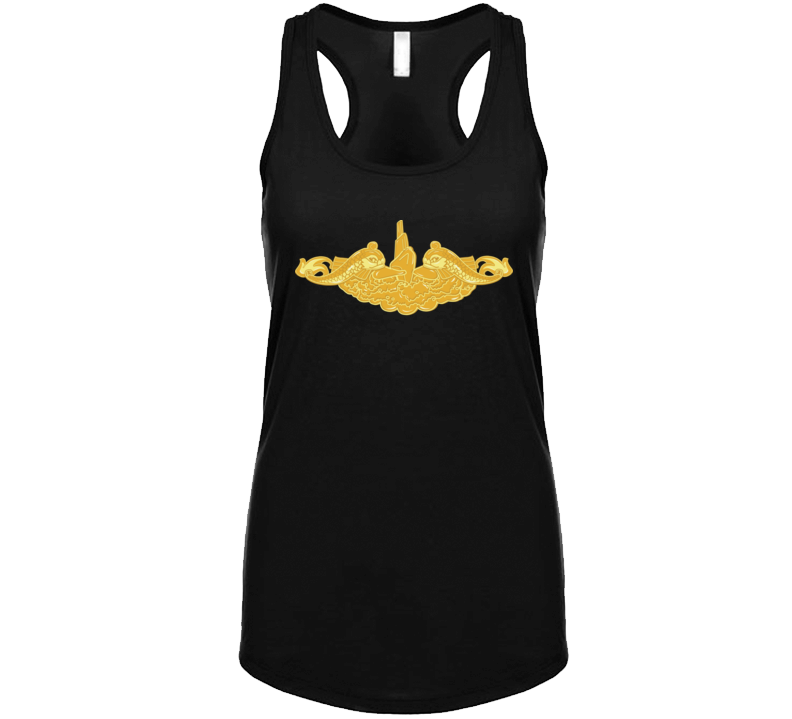 Navy - Submarine Gold Badge Ladies Tanktop