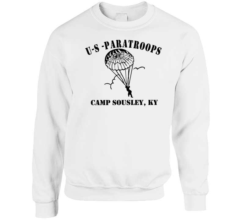 Usmc - Us Paratroops Camp Sousley Crewneck Sweatshirt