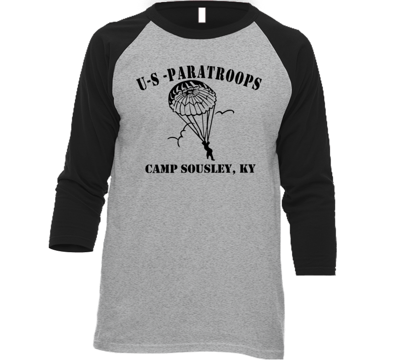 Usmc - Us Paratroops Camp Sousley T Shirt