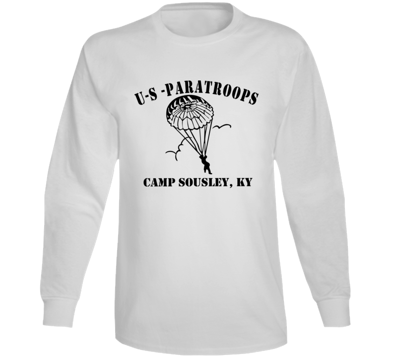 Usmc - Us Paratroops Camp Sousley Long Sleeve