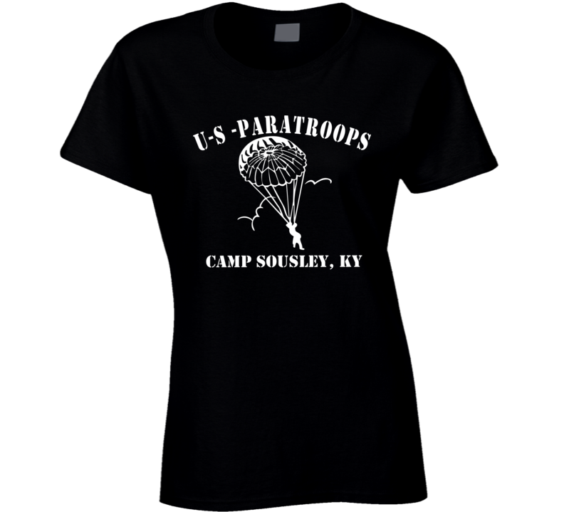 Usmc - Us Paratroops Camp Sousley - White T Shirt
