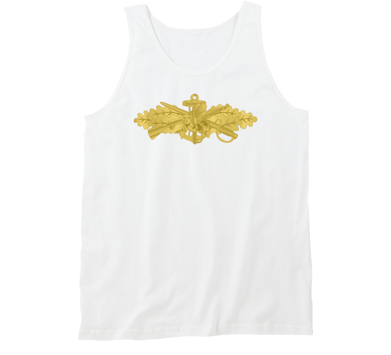 Navy - Seabee Combat Warfare Spec Badge - Of Wo Txt Tanktop