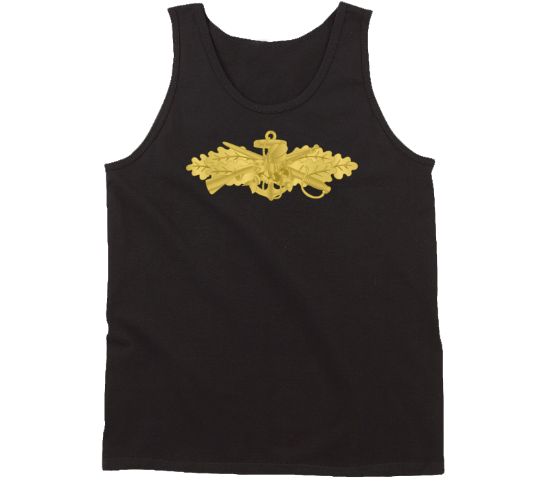 Navy - Seabee Combat Warfare Spec Badge - Of Wo Txt Tanktop