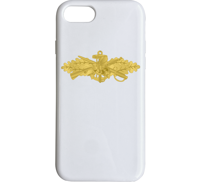 Navy - Seabee Combat Warfare Spec Badge - Of Wo Txt Phone Case